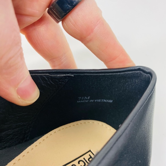 NWT Pic & Pay Flats Leather & Suede Accents Size 7.5 - Picture 2 of 6